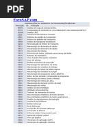 Códigos de Transação SAP: Guia Completo | PDF | Transação em base de ...