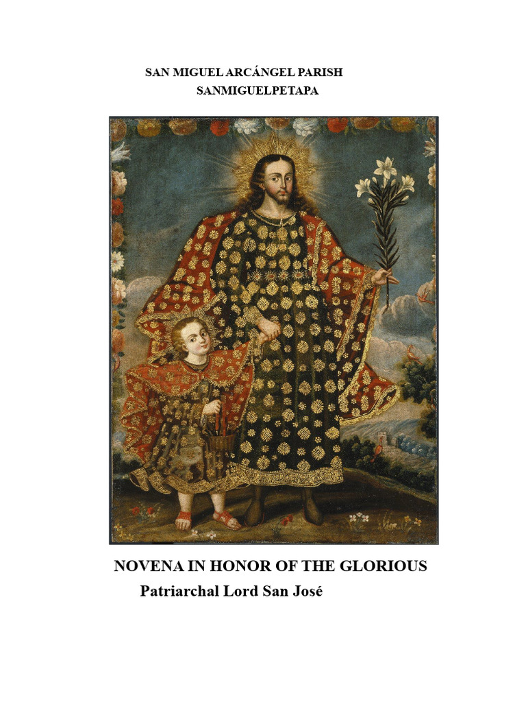 Novena of The Glorious Patriarch Lord Saint Joseph | PDF | Mary, Mother ...