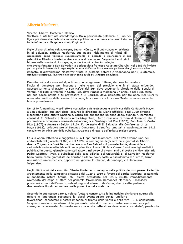 Alberto Masferrer | PDF