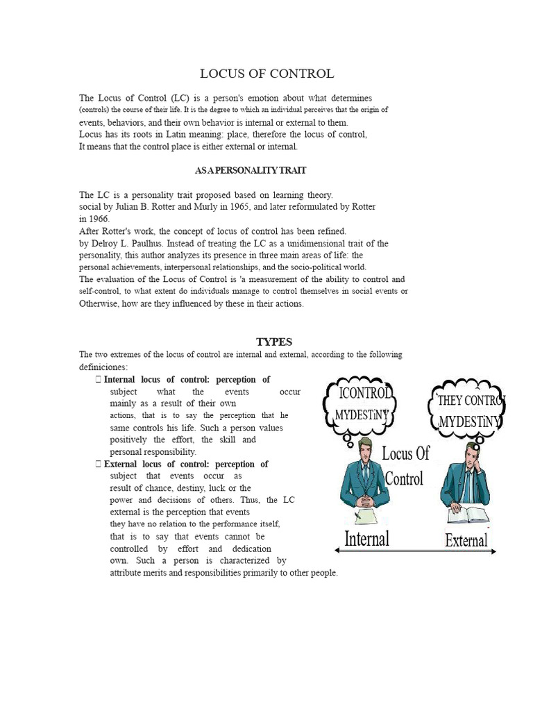 Locus of Control | PDF