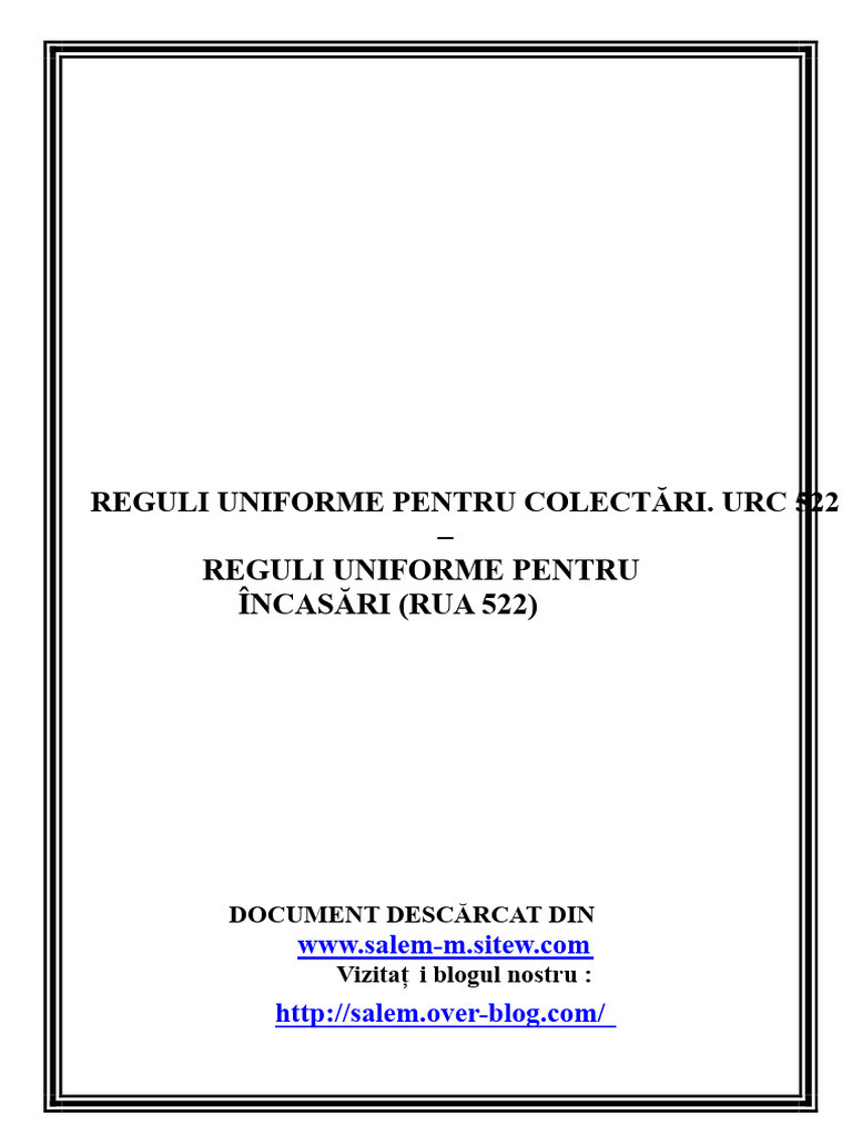 Reguli Uniforme Pentru Încolonare Urc 522 | PDF