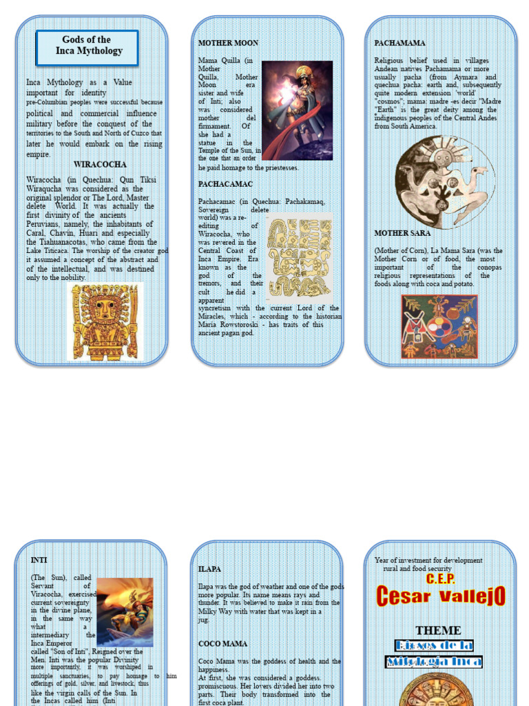 Inca Deities and Their Significance | PDF | Deities | Religious Belief ...