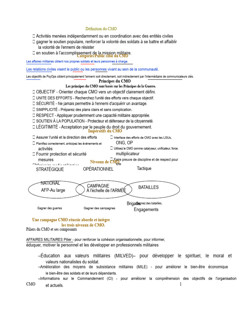 Comprendre le CMO et ses piliers | PDF