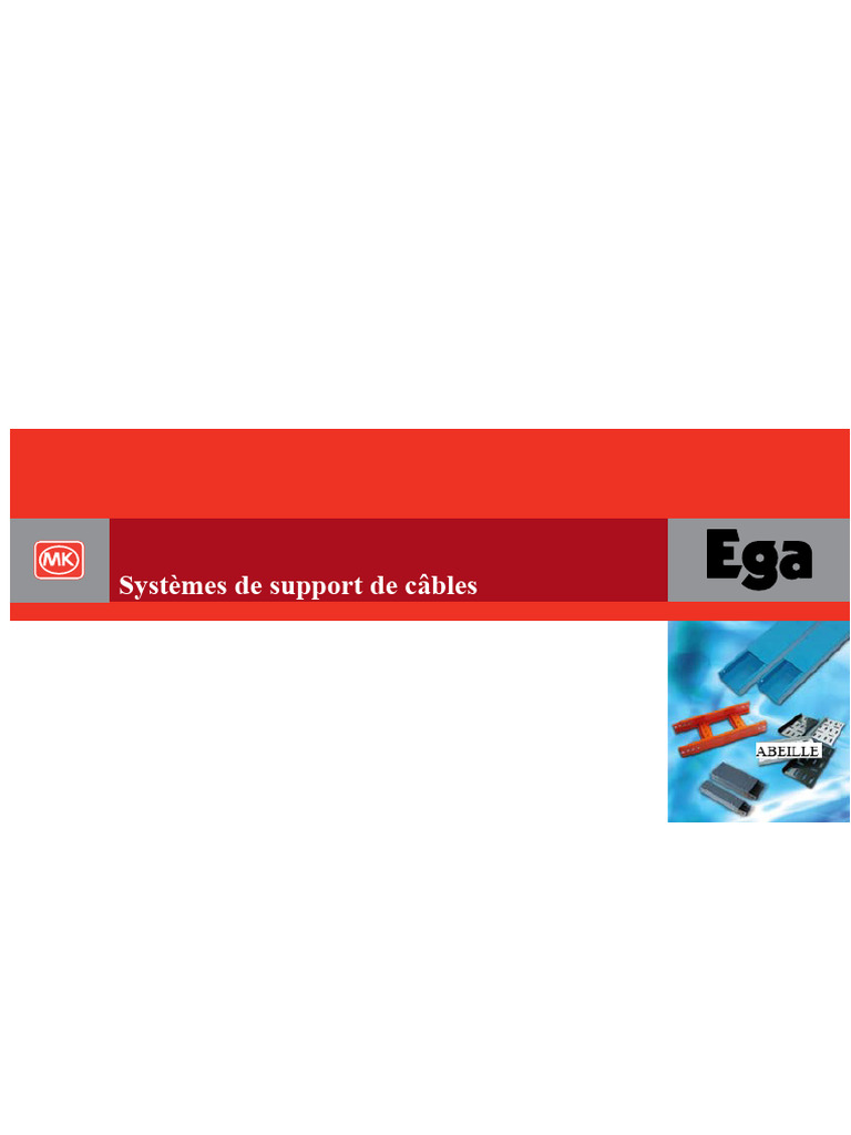 Systèmes de support de câbles MK Ega | PDF | Acier | Acier inoxydable