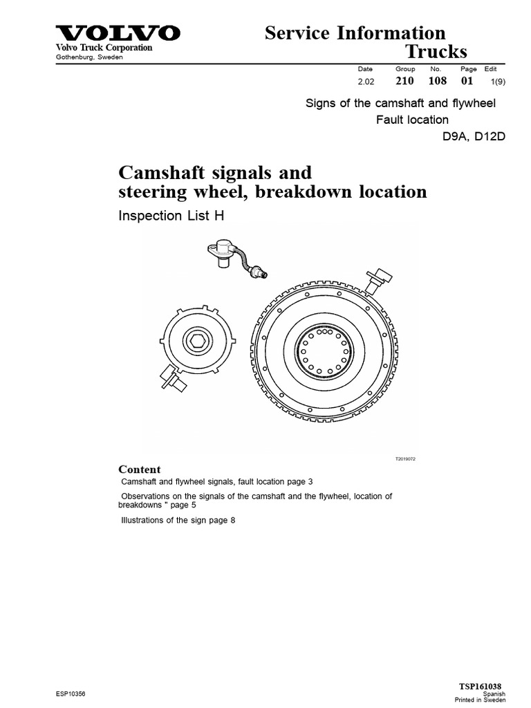 SENSORS Volvo | PDF | Manufactured Goods