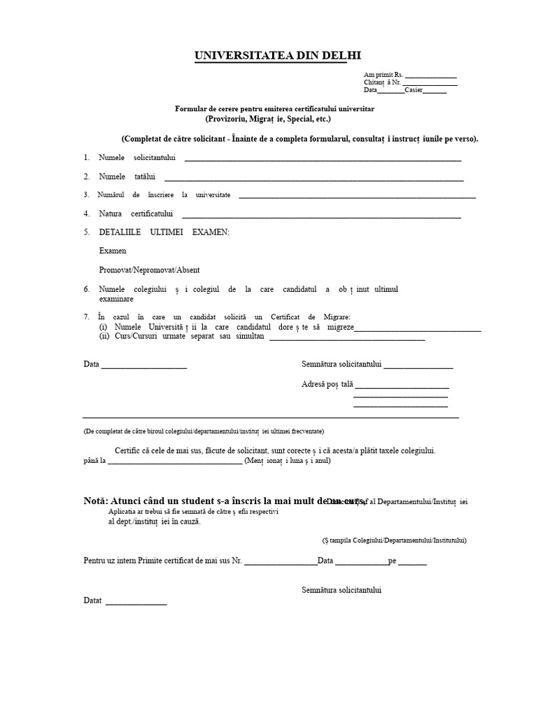 Formular de Migrație | PDF