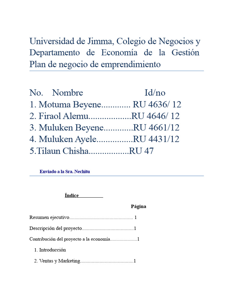 Entp | PDF | Plan de negocios | Marketing