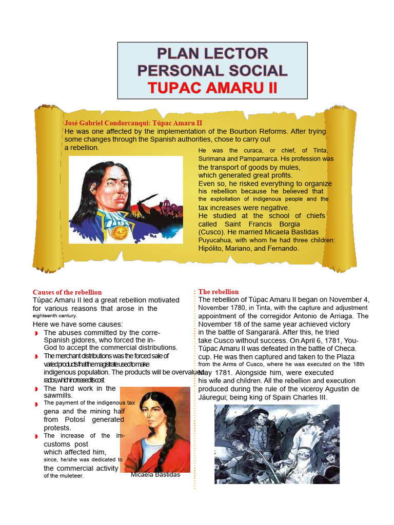 Túpac Amaru II: Leader of Rebellion | PDF | Peru | South America