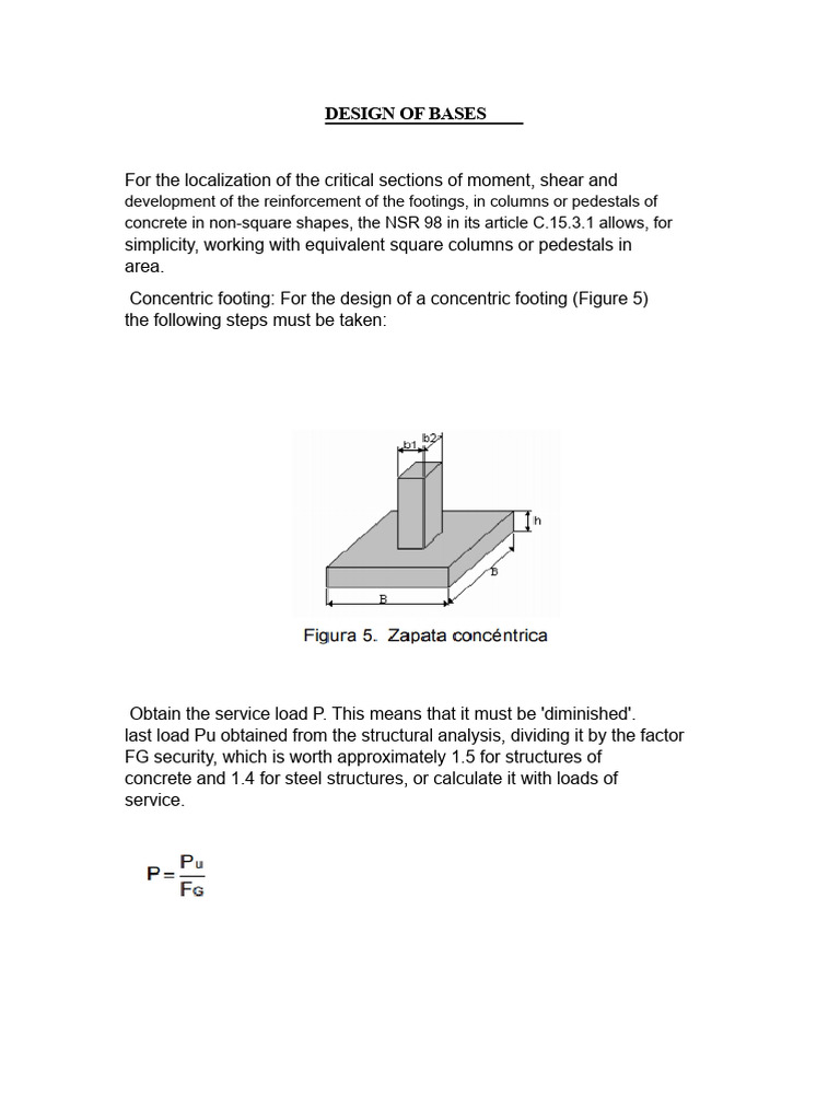 Concentric Footing Design Guidelines | PDF | Column | Building Engineering