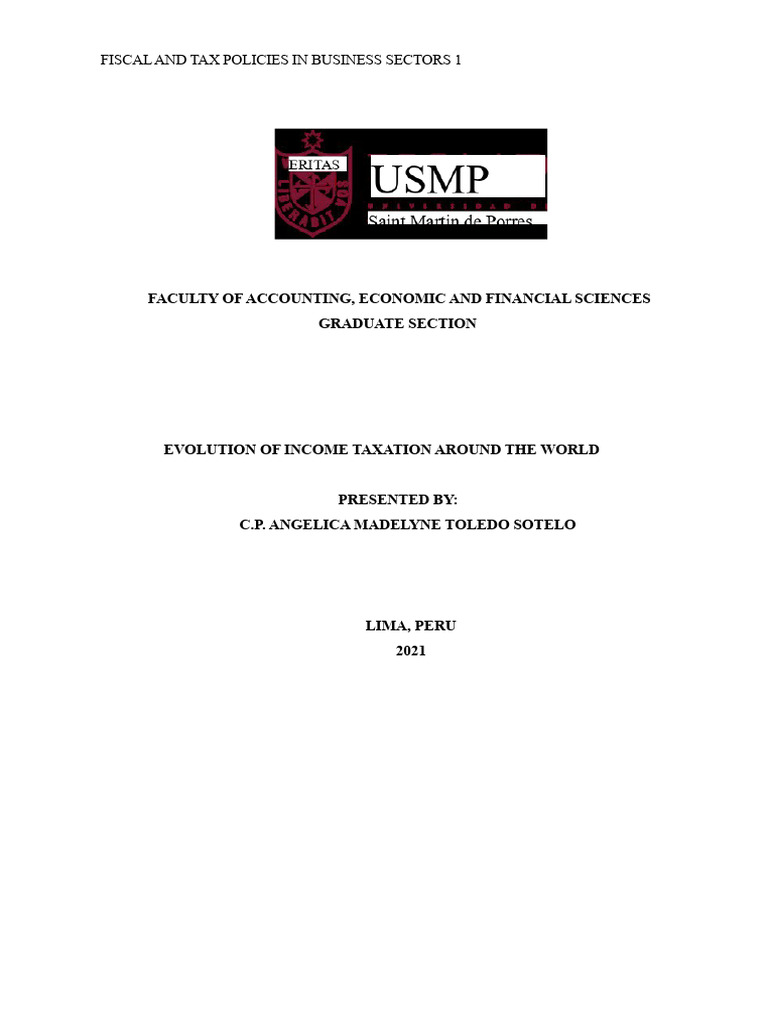 Evolution of Global Income Taxation | PDF | Taxes | Equity (Economics)