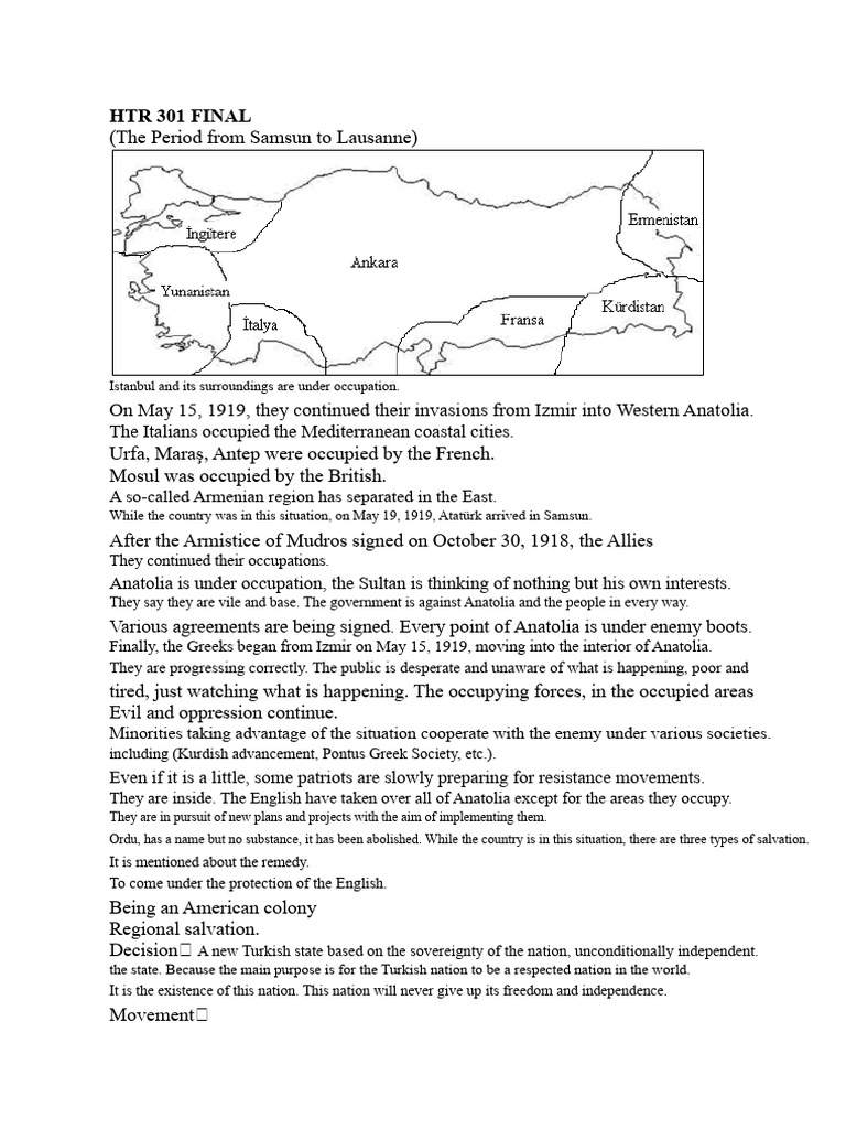 HTR 301 Final PDF Mustafa Kemal Atatürk Turkey