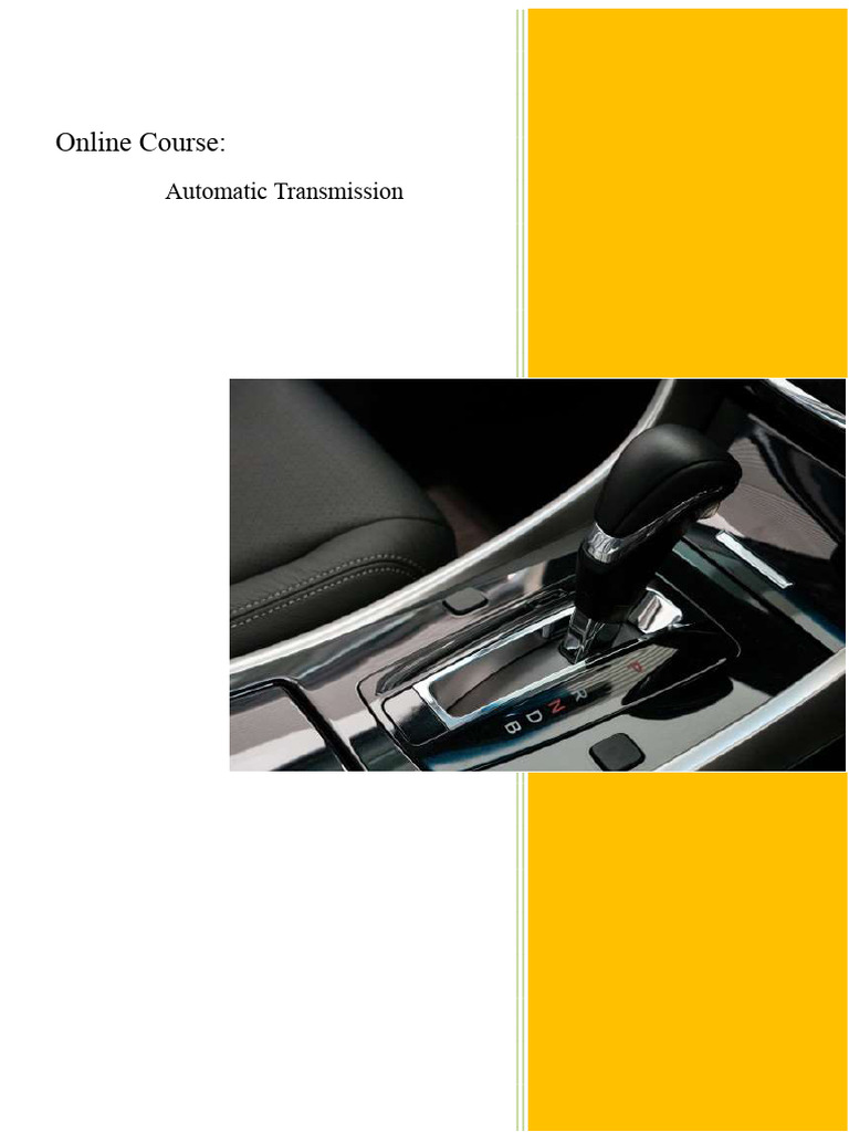 Automatic Transmission Course Overview | PDF | Manual Transmission ...