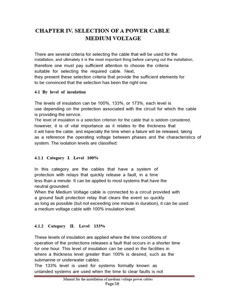 Medium Voltage Power Cable Selection Guide | PDF | Insulator ...