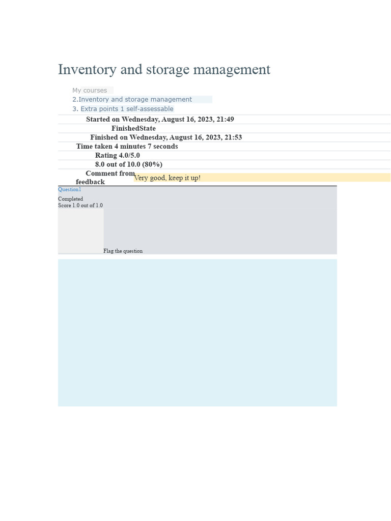 Inventory Management Course Overview | PDF | Inventory | Warehouse