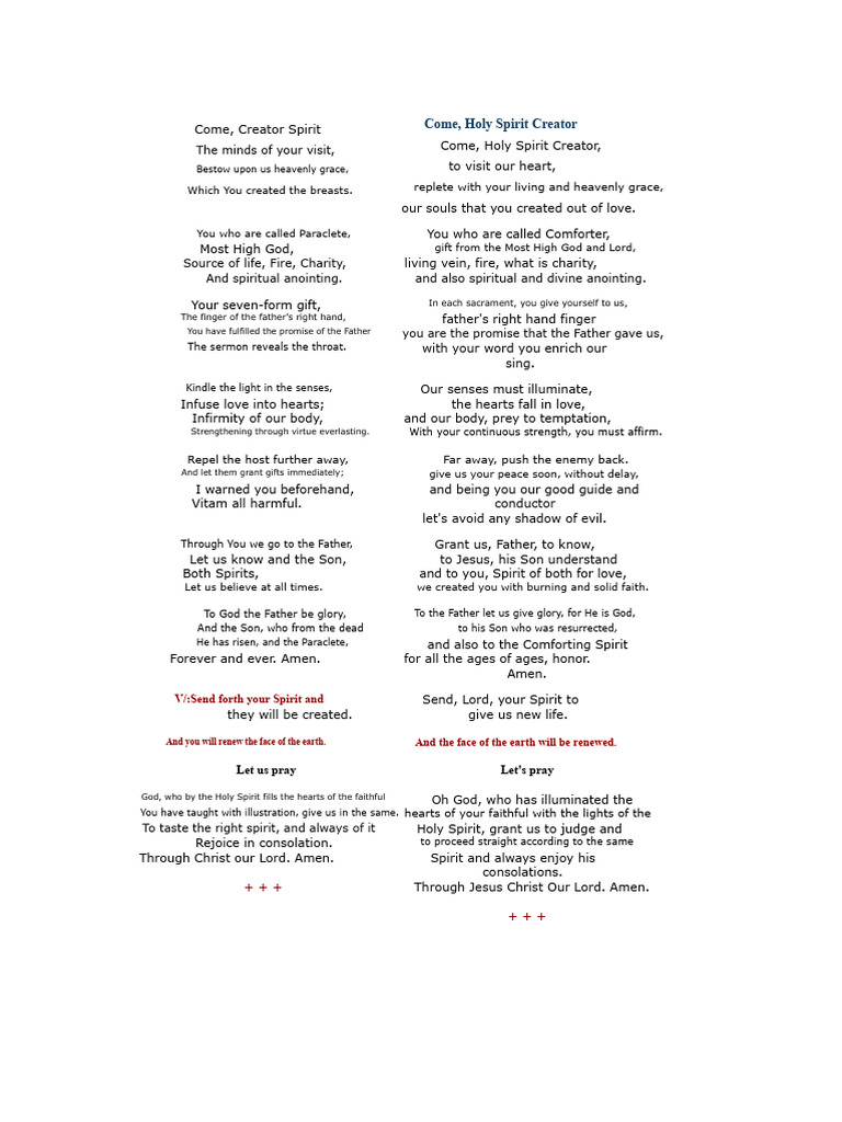 Therefore, The Sacrament | PDF | God The Father | Holy Spirit