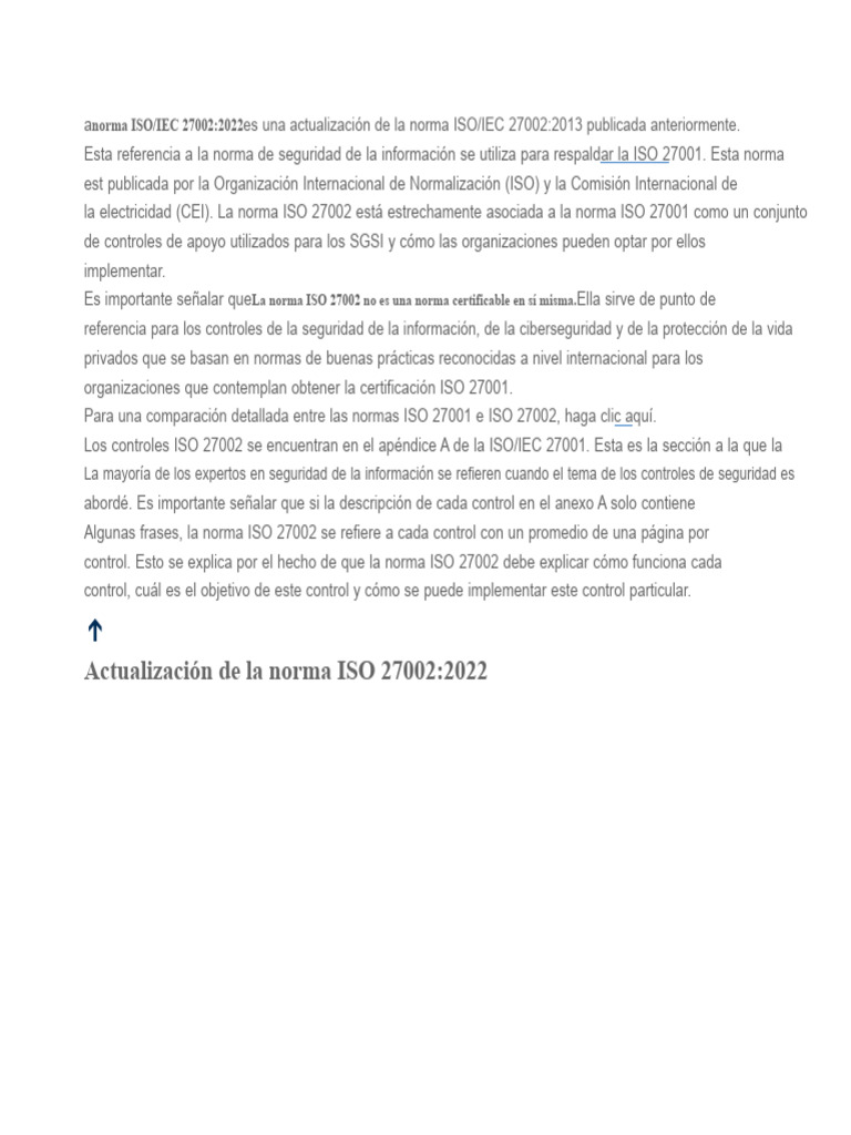 Actualización de la norma ISO 27002:2022 | PDF | La seguridad ...