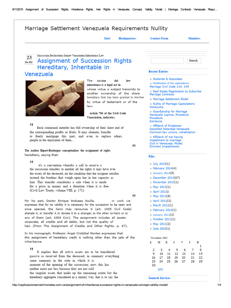 Transfer of Succession Rights Model | PDF | Assignment (Law) | Justice