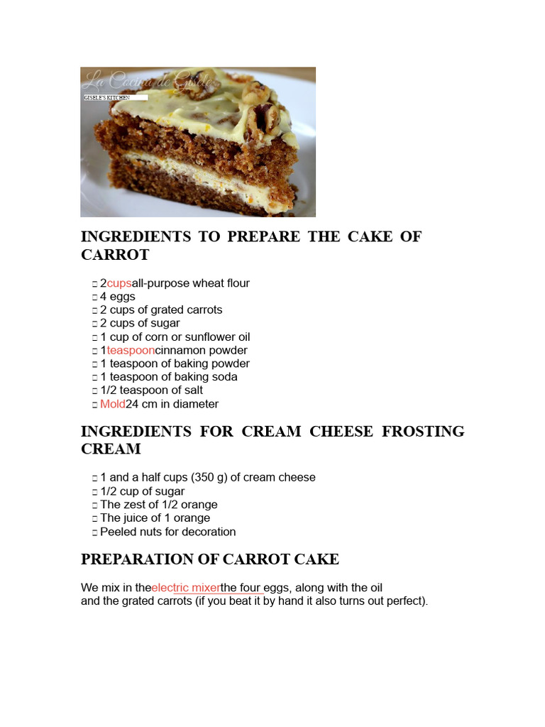 Carrot Cake | PDF