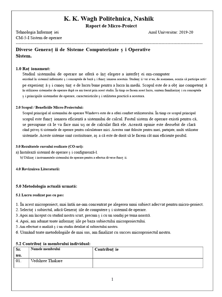 Proiect OSy | PDF