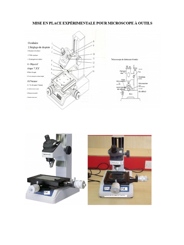 Mesure des paramètres de filetage au microscope | PDF | Vis de fixation ...