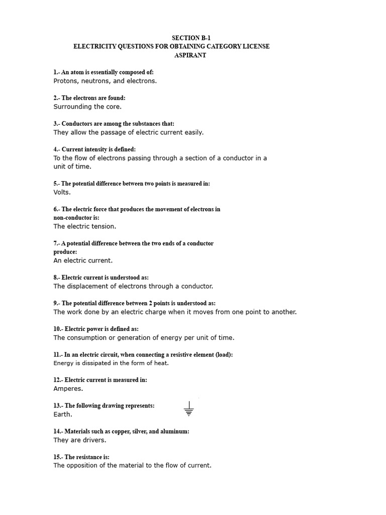 APPENDIX B - Answer Only | PDF | Antenna (Radio) | Electric Current