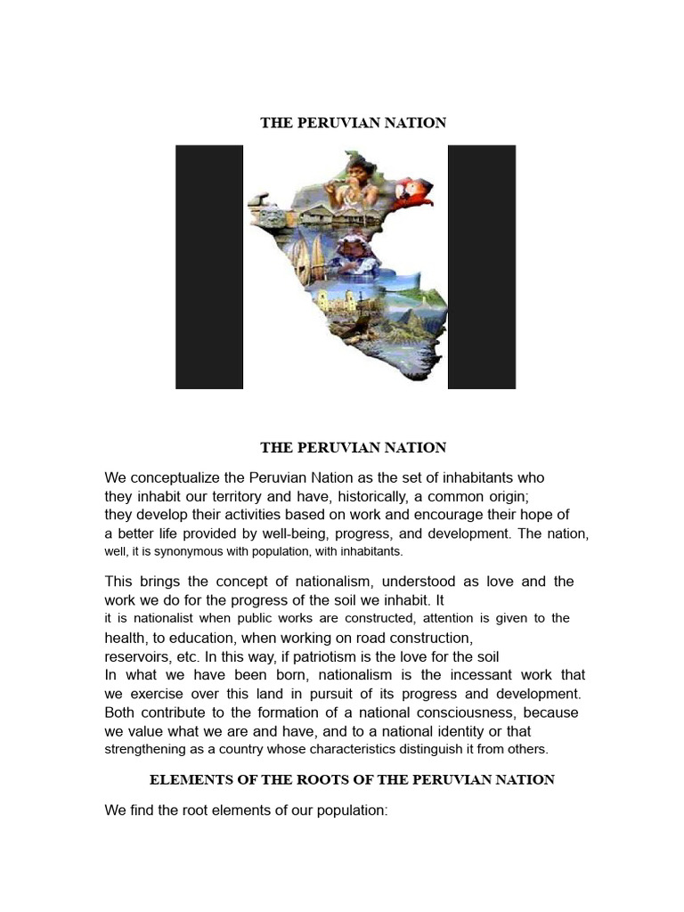 Understanding the Peruvian Nation | PDF | Peru | Nation
