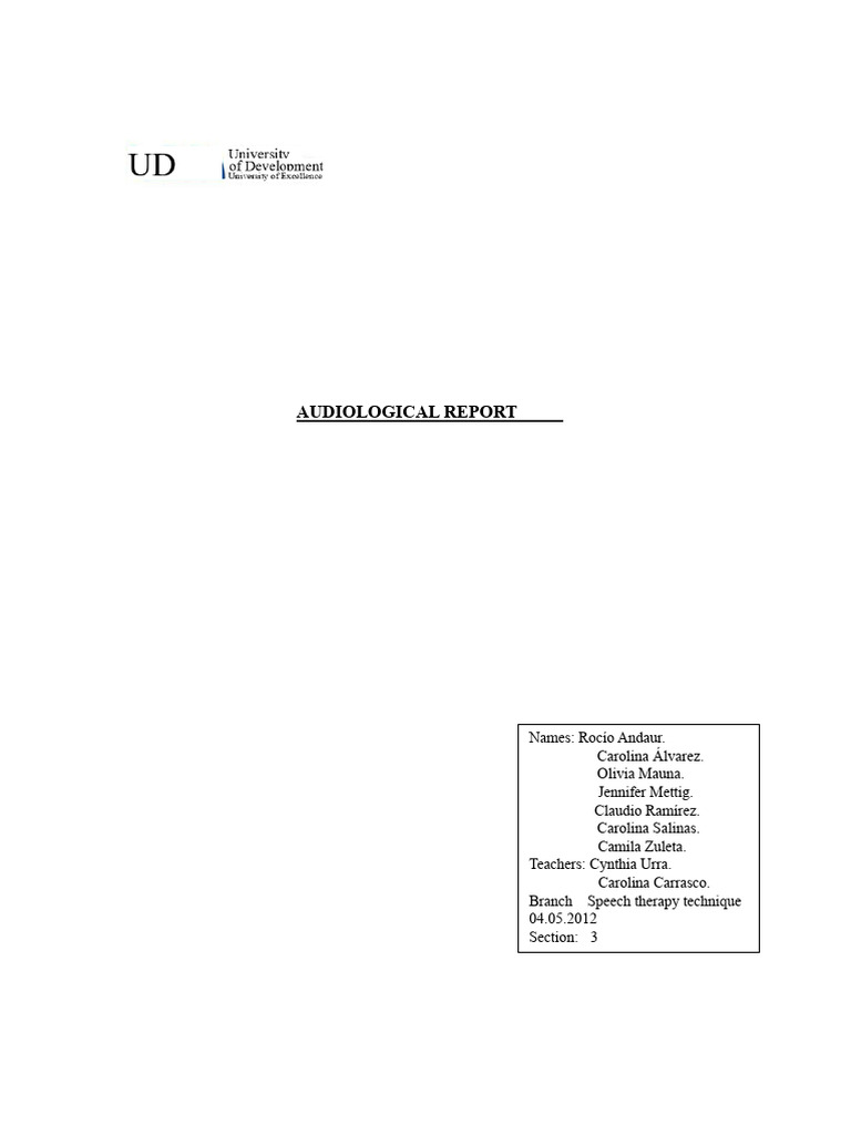 Audiology Report | PDF | Parkinson's Disease | Dementia