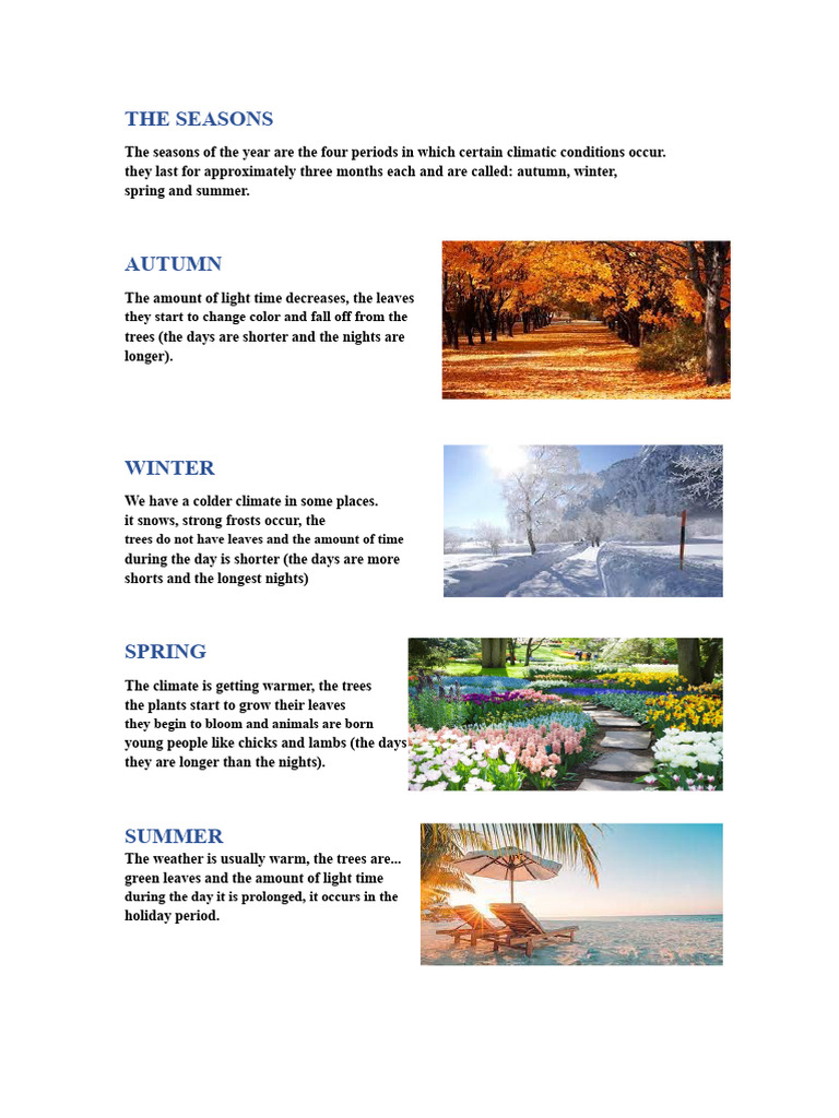 The Seasons | PDF