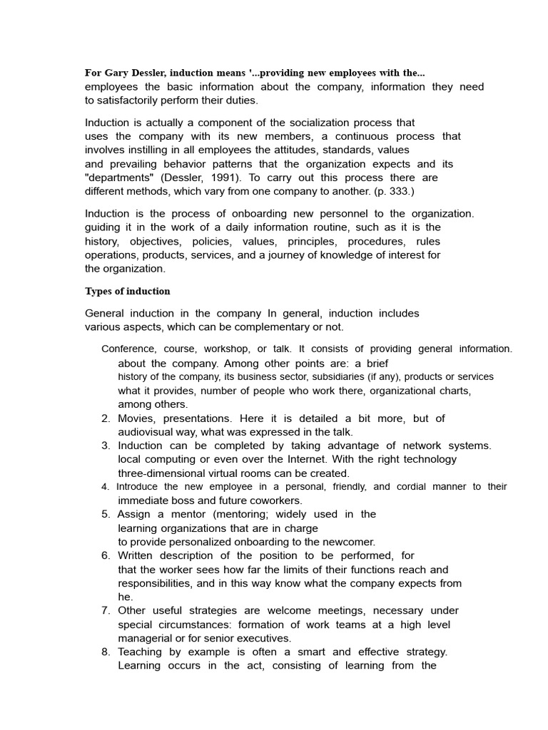 Effective Employee Induction Strategies | PDF | Business | Social ...