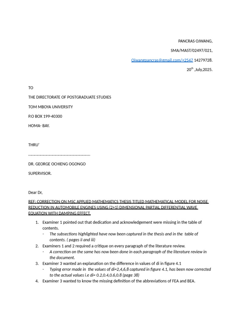 Directorate of Postgraduate Studies - Correction Sheet-2 | PDF | Finite ...