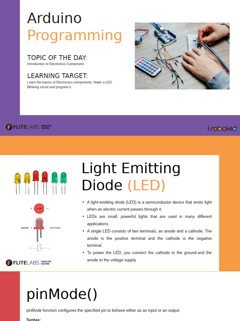 Arduino LED Blinking Basics Guide | PDF | Light Emitting Diode | Anode