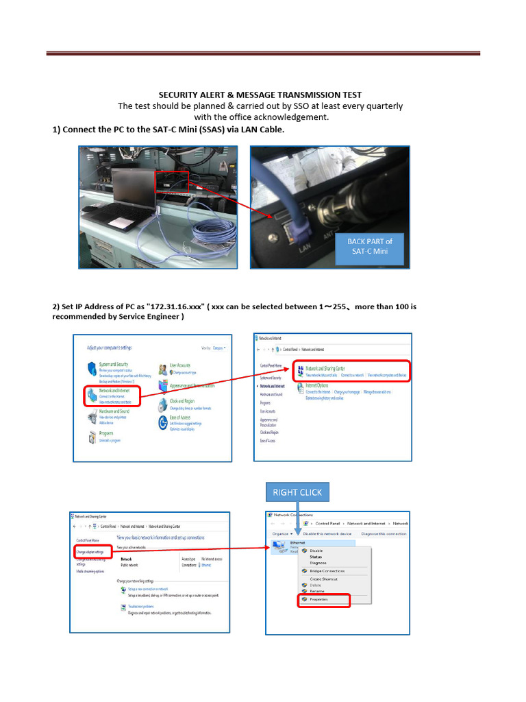 Furuno FELCOM 18 SSAS Test Guide | PDF | Computer Architecture | Software