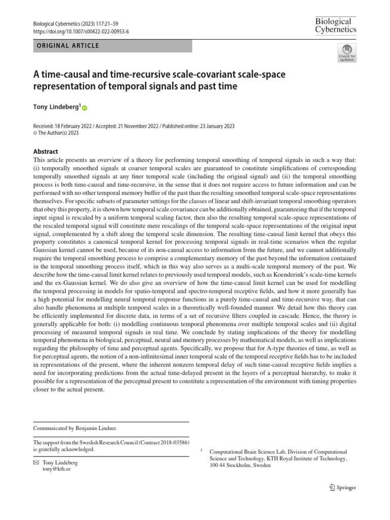 A Time-Causal and Time-Recursive Scale-Covariant Scale-Space ...