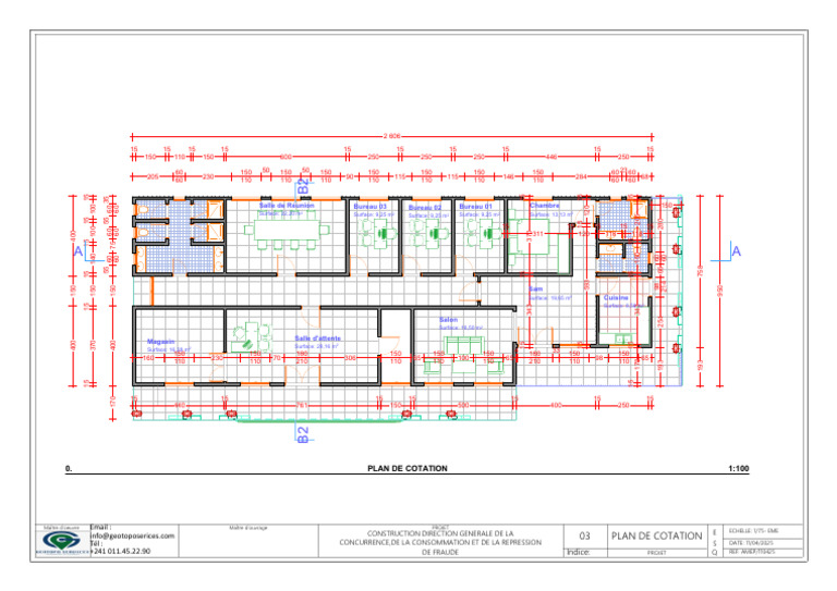 Plan de cotation ArchiCAD 1:100 | PDF