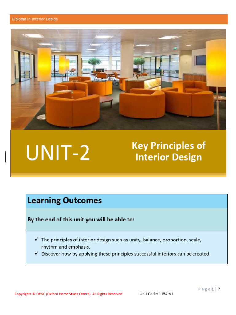 Key Principles of Interior Design | PDF | Symmetry | Asymmetry