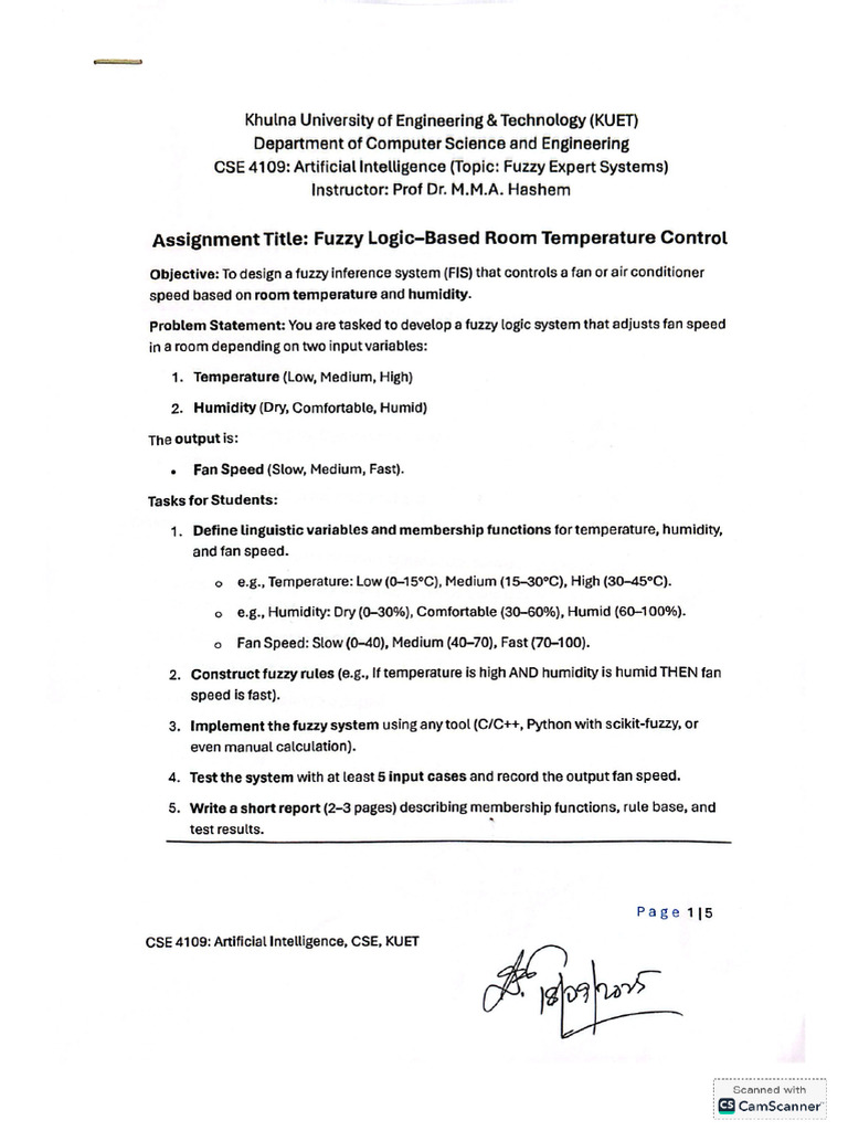 Fuzzy Logic Room Temperature Control | PDF | Fuzzy Logic | Computer Science