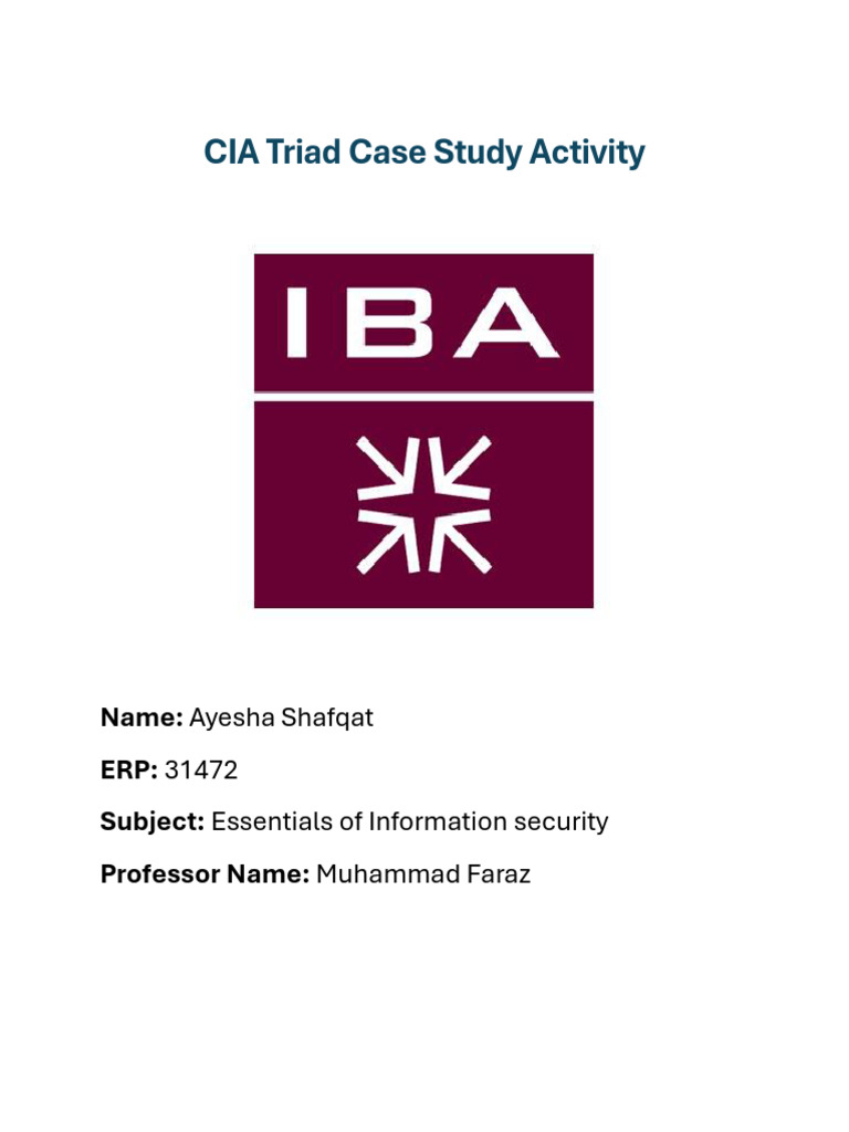 CIA Triad Violations in Data Breaches | PDF | Security | Computer Security