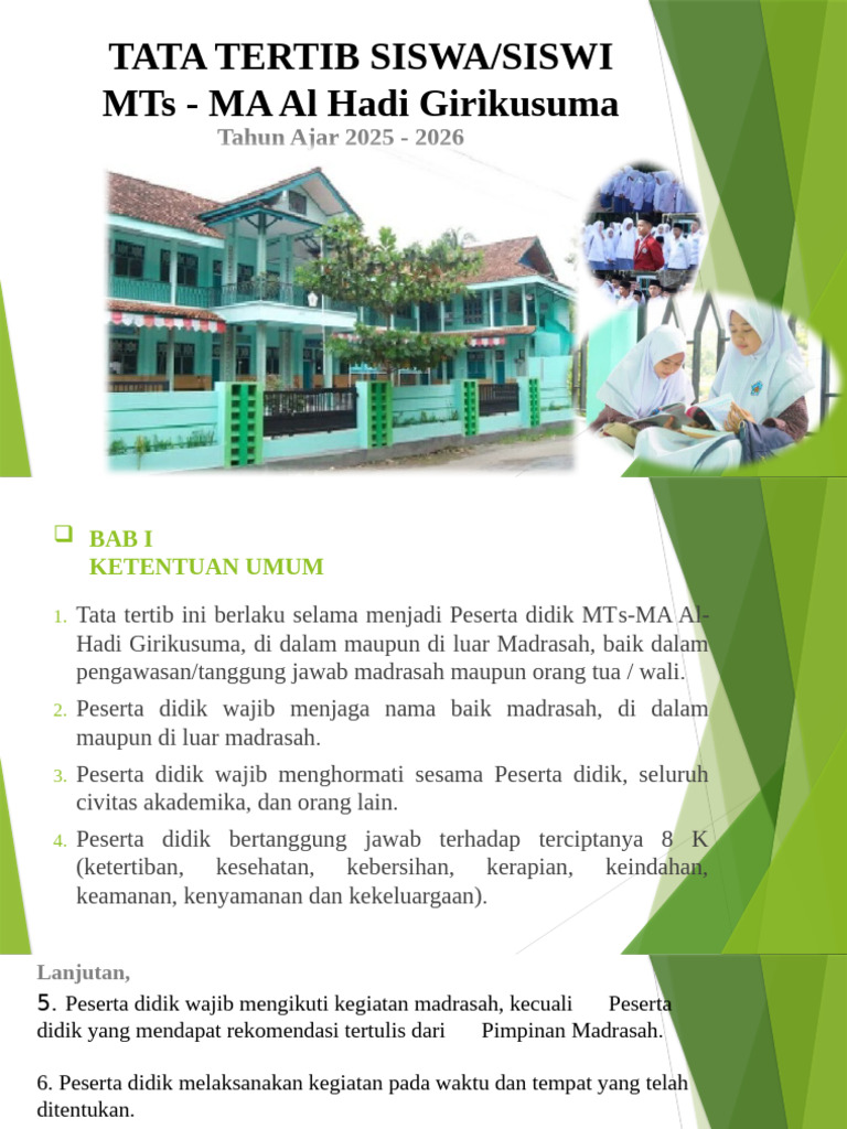 Tata Tertib Sekolah | PDF