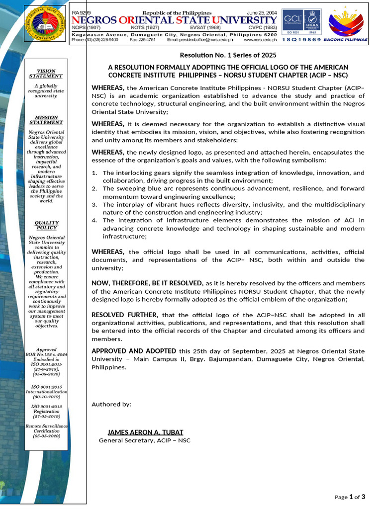 Resolution No. 1 - Acip | PDF | Logos