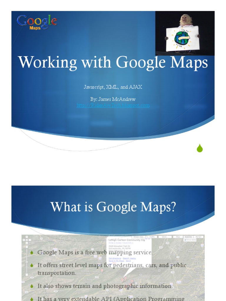 A Brief Introduction To The Google Maps API | PDF | Ajax (Programming ...