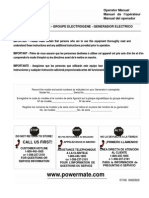 Pramac and Powermate Operator Manual