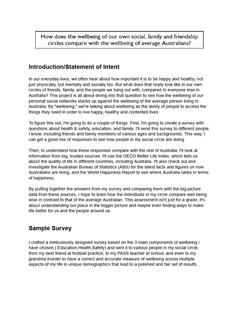 John's Geography Wellbeing Report | PDF | Cost Of Living | Well Being