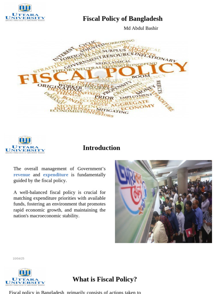 Bangladesh Fiscal Policy Overview | PDF | Fiscal Policy | Government ...