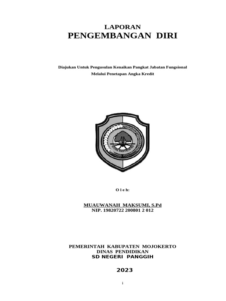 Laporan Pengembangan Diri Guru SD | PDF