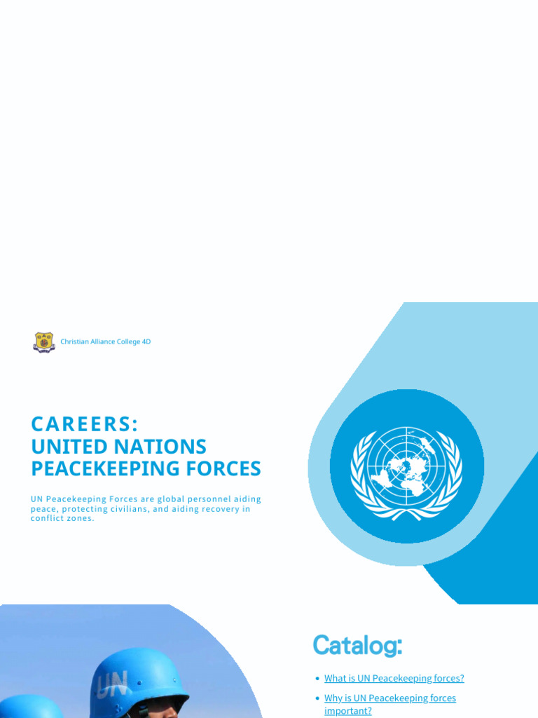 UN Peacekeeping Forces Overview | PDF | Peacekeeping | United Nations ...