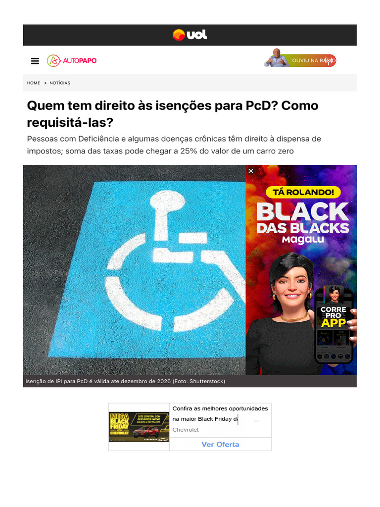 Isenções de Impostos para PcD: Guia Completo | PDF