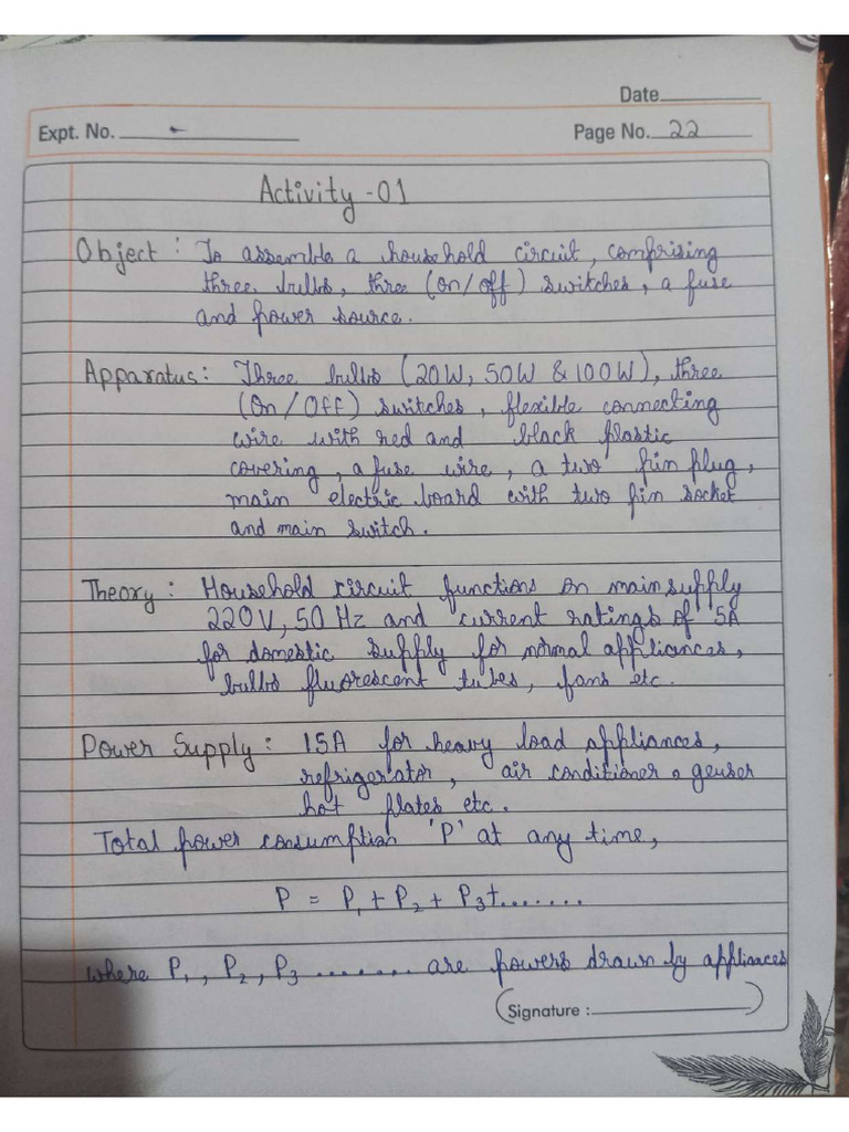 Physics Practical Act 1 | PDF