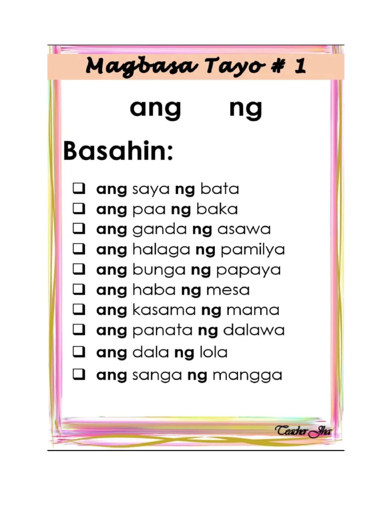 Magbasa Tayo | PDF