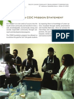 South Union CDC Mission Statement: South Union Community Development Corporation 2 Annual Awards Gala - April 21, 2012