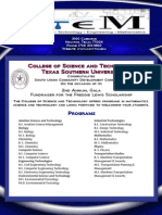 College of Science and Technology Texas Southern University: Programs